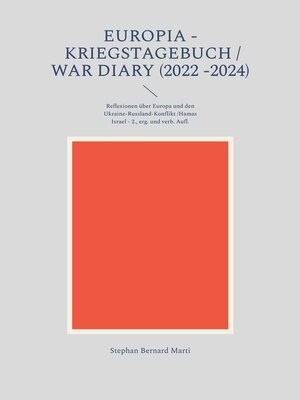 cover image of Europia--Kriegstagebuch / war diary 2022 -